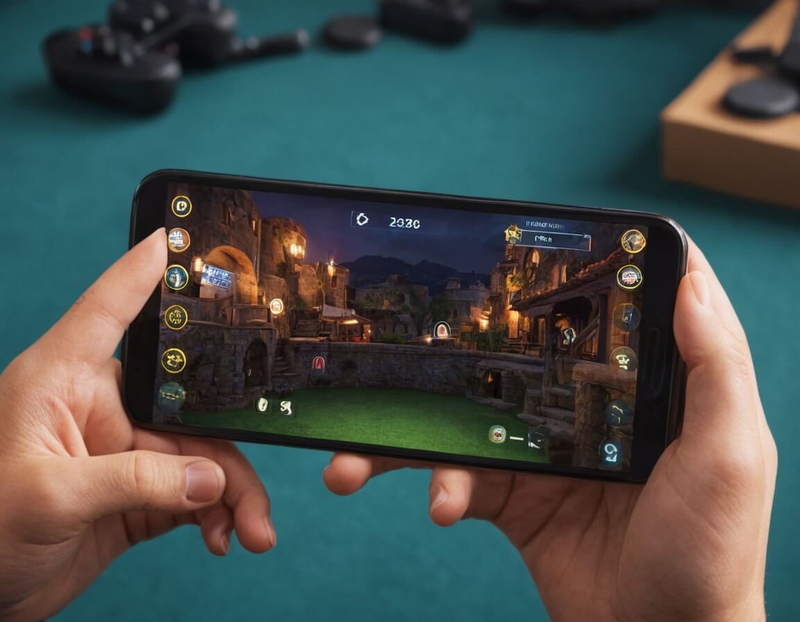 Showcasing MobileMania games at expo